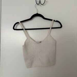 Alice + Olivia Scoop Neck Sleeveless Crop Top